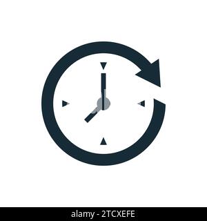 Clock, Passage Time Icon Design Template Elements Stock Vector