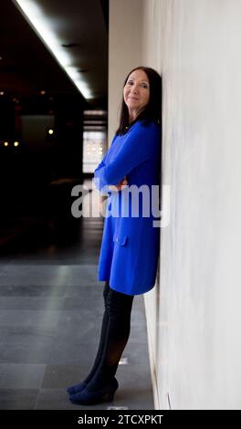 Madrid, January 20, 2014. Interview with Jane Hawking who presents her book 'Journey to Infinity' about her marriage to Stephen Hawking. archdc. Photo: IGNACIO GIL. Credit: Album / Archivo ABC / Ignacio Gil Stock Photo