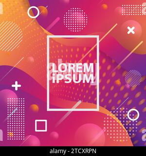 abstract background design. Fluid gradient shapes composition. Futuristic design posters. Eps10 vector Stock Vector