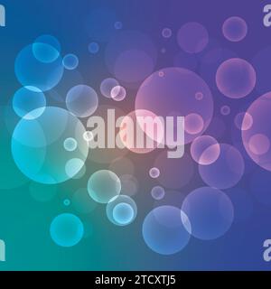 Abstract bokeh vector Abstract bokeh vector illustration background green, purple, and navy blue Stock Vector