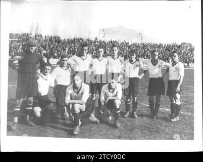 Racing de Santander, runner-up of the 1930-1931 season. Credit: Album / Archivo ABC Stock Photo