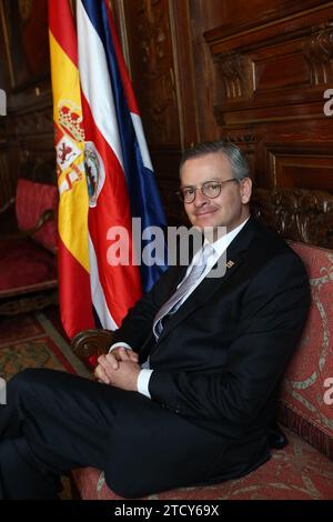 Madrid, 04/18/2017. Interview with the Minister of Foreign Affairs of Costa Rica Manuel González Sanz. Photo: Ernesto Agudo ARCHDC. Credit: Album / Archivo ABC / Ernesto Agudo Stock Photo