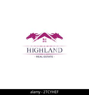 Horse Home Logo. Real Estate Logo Stock Vector