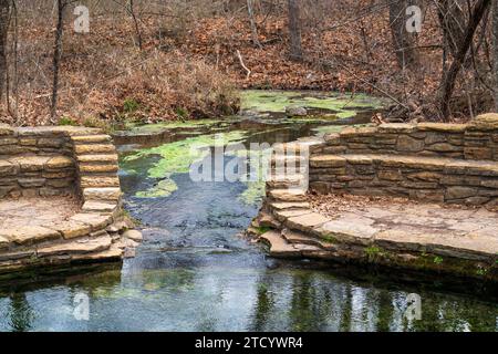 The Chickasaw National Recreation Area in Sulphur, Oklahoma Stock Photo