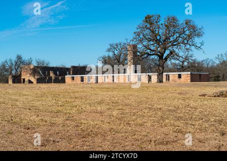 Fort Washita, former United States military post and National Historic Landmark in Oklahoma Stock Photo