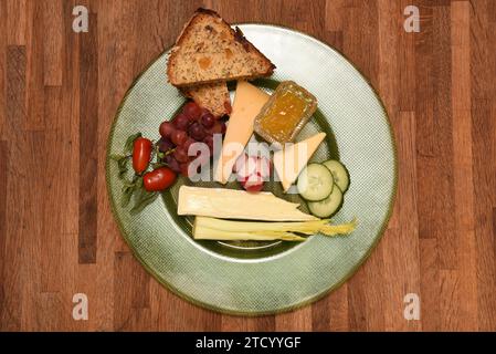 Chease and grapes Stock Photo