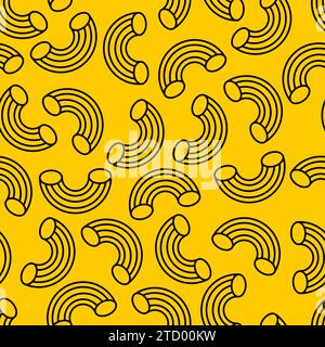 Pasta Pattern seamless. Pasta with sauce sign Background. food texture Stock Vector