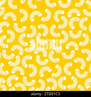 Pasta Pattern seamless. Pasta with sauce sign Background. food texture Stock Vector
