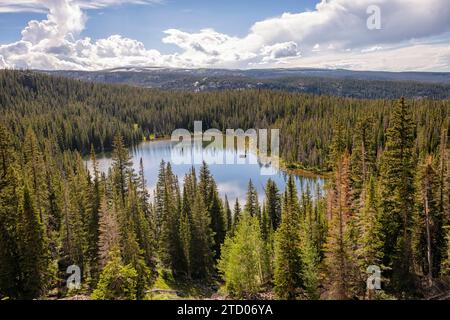 Cat lake in the Eagles Nest Wilderness, Colorado Stock Photo