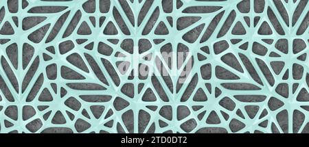High-quality 3D seamless pattern with a futuristic texture for creative backgrounds. Stock Photo