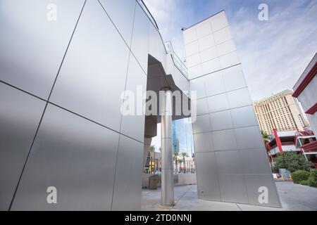 Stainless steel texture and background or metal wall tiled panels Stock Photo