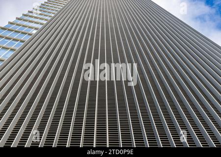 detail of modern regular-pattern building Stock Photo