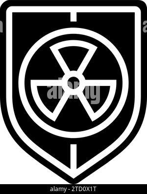 nuclear reactor with fuel rods glyph icon vector illustration Stock ...