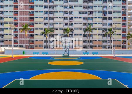 Choi Hung Estate, Rainbow Estate, located in Kowloon, Hong kong, China Stock Photo