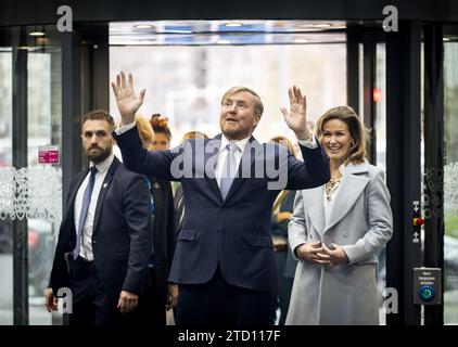 UTRECHT - King Willem-Alexander during a working visit to the St. Antonius Hospital. The king's visit focuses on the future of hospital care. ANP KOEN VAN WEEL netherlands out - belgium out Stock Photo