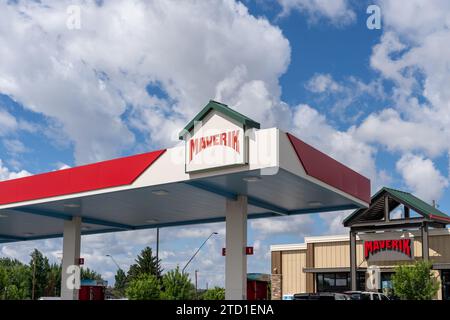 Maverik gas station and convenience store in Boise, ID, United States Stock Photo