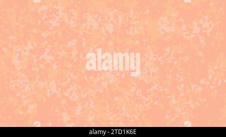 Abstract background texture with color of the year 2024 Peach Fuzz. Abstract spots and blots in shades of peach. Vector illustration, Ideal for web de Stock Vector