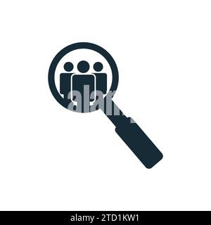 Search Job Vacancy Icon Design Template Elements Stock Vector