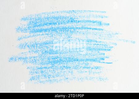 Background is white sheet painted over with blue pencil Stock Photo