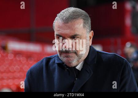 Nottingham, UK. 15th Dec 2023. Ange Postecoglou, manager of Tottenham Hotspur during the Premier League match between Nottingham Forest and Tottenham Hotspur at the City Ground, Nottingham on Friday 15th December 2023. (Photo: Jon Hobley | MI News) Credit: MI News & Sport /Alamy Live News Stock Photo