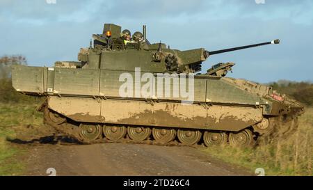 British army General Dynamics Ajax tank; (turreted, reconnaissance and