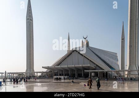 Faisal Mosque, Pakistan Stock Photo