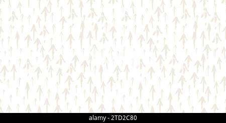 Seamless ARROWS abstract pattern hand painted with ink brush. Tileable grungy texture for endless wallpapers. Vector illustration Stock Vector