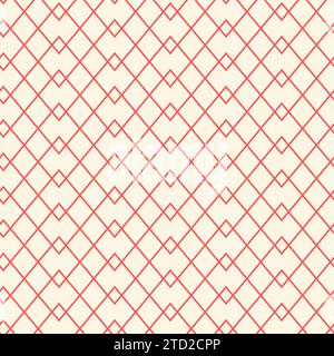 Seamless grid pattern. Thin line wallpaper. Simple graphic design element. Vector illustration Stock Vector