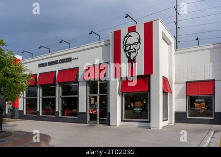 World's First KFC (Kentucky Fried Chicken) restaurant in Salt Lake City, Utah, USA Stock Photo