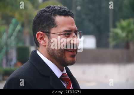 Mexico City, Mexico. 15th Dec 2023. December 15, 2023 in Mexico City, Mexico: Head of Government of Mexico City, MartÃ Batres Guadarrama during A tour at the CRIT Mexico City facilities. ON December 15, 2023. In Mexico City, Mexico. (Credit Image: © Carlos Santiago/eyepix via ZUMA Press Wire) EDITORIAL USAGE ONLY! Not for Commercial USAGE! Credit: ZUMA Press, Inc./Alamy Live News Stock Photo