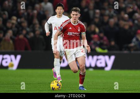 Nottingham, UK. 15th Dec 2023. Ryan Yates of Nottingham Forest during the Premier League match between Nottingham Forest and Tottenham Hotspur at the City Ground, Nottingham on Friday 15th December 2023. (Photo: Jon Hobley | MI News) Credit: MI News & Sport /Alamy Live News Stock Photo