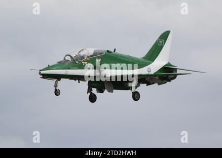 Royal Saudi Air Force Falcons display team BAe Hawk at the Royal ...