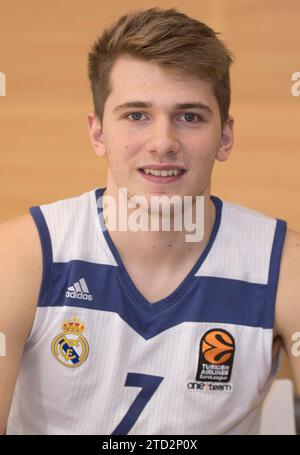 Madrid, 02/01/2017. Interview with Real Madrid basketball player Luka Doncic. Photo: De San Bernardo ARCHDC. Credit: Album / Archivo ABC / Eduardo San Bernardo Stock Photo