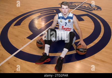 Madrid, 02/01/2017. Interview with Real Madrid basketball player Luka Doncic. Photo: De San Bernardo ARCHDC. Credit: Album / Archivo ABC / Eduardo San Bernardo Stock Photo