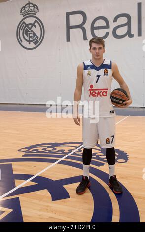 Madrid, 02/01/2017. Interview with Real Madrid basketball player Luka Doncic. Photo: De San Bernardo ARCHDC. Credit: Album / Archivo ABC / Eduardo San Bernardo Stock Photo