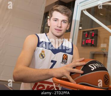 Madrid, 02/01/2017. Interview with Real Madrid basketball player Luka Doncic. Photo: De San Bernardo ARCHDC. Credit: Album / Archivo ABC / Eduardo San Bernardo Stock Photo