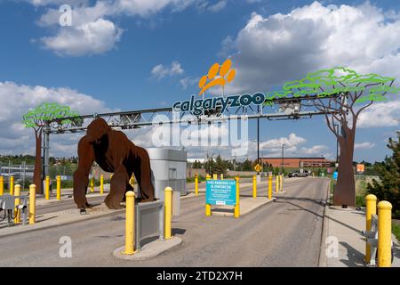 Calgary Zoo entrance. Calgary, Alberta, Canada Stock Photo