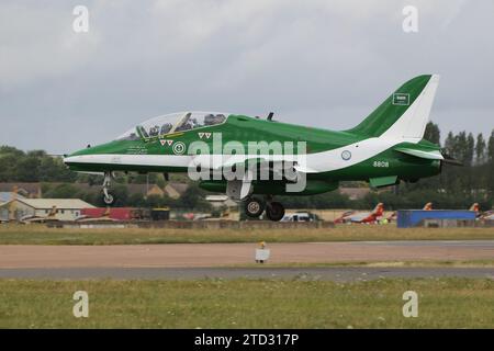 8808, a BAe Hawk 65 operated by the Saudi Hawks (or Saudi Falcons), the ...