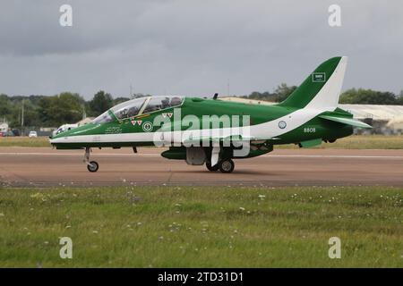 8808, a BAe Hawk 65 operated by the Saudi Hawks (or Saudi Falcons), the ...