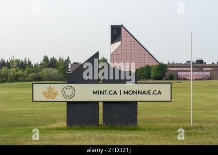 Royal Canadian Mint museum in Winnipeg, Manitoba, Canada Stock Photo