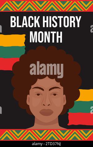 Black history month vertical poster Protest hand gesture Vector Stock ...
