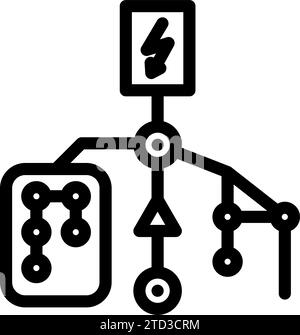 grid connectivity electric line icon vector illustration Stock Vector ...