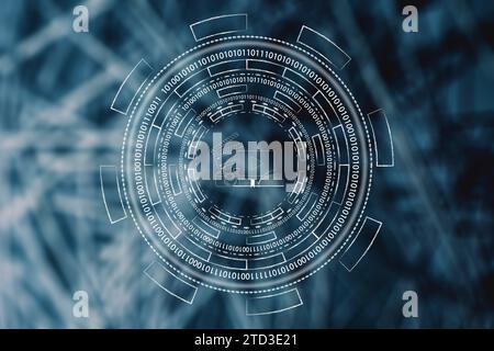 generative AI content conceptual image, photo video and text icon surrounded by abstract technology or cyberspace mechanism Stock Photo