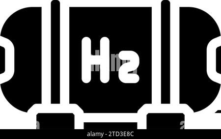 hydrogen tanks energy glyph icon vector illustration Stock Vector Image ...