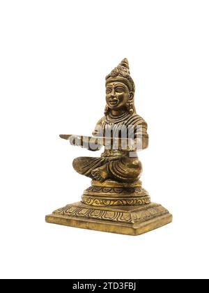 Hindu Goddess Of Food And Nourishment, Annapurna Devi Antique Sitting 