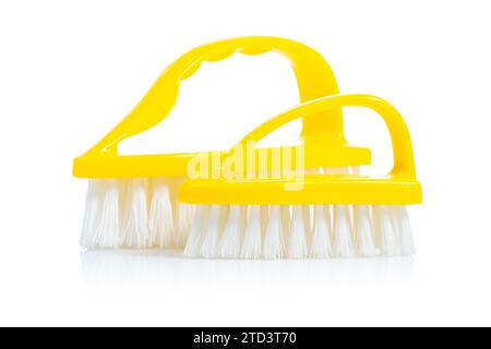 Two small kitchen brushes isolated Stock Photo