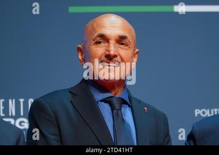 Castel San'Antangelo, Rome, Italy, December 16, 2023, Luciano Spalletti  during  Atreju, political demonstration organized by Fratelli d'Italia, Giorgia Meloni's party - third day - News Stock Photo