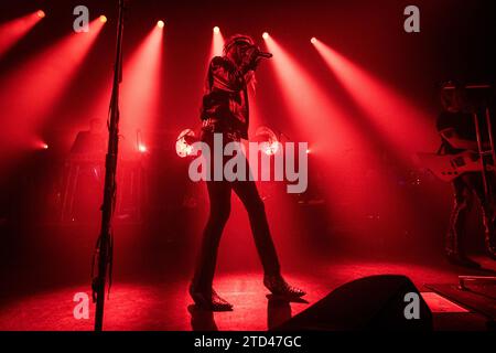 Copenhagen, Denmark. 12th, November 2023. The American singer and musician Yves Tumor performs a live concert at VEGA in Copenhagen. (Photo credit: Gonzales Photo - Thomas Rasmussen). Stock Photo