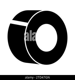 Adhesive tape vector icon on white background Stock Vector