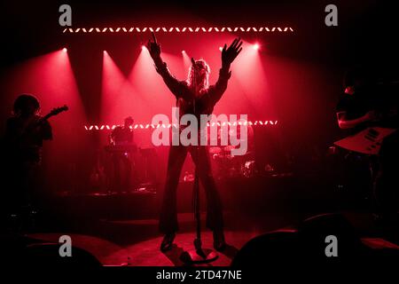 Copenhagen, Denmark. 12th, November 2023. The American singer and musician Yves Tumor performs a live concert at VEGA in Copenhagen. (Photo credit: Gonzales Photo - Thomas Rasmussen). Stock Photo